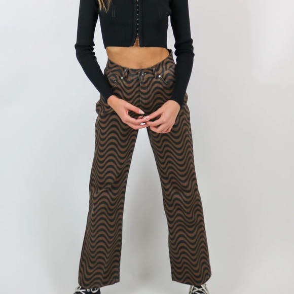 WAVE JEAN | BLACK|BROWN | RAGGED PRIEST - Picture 1 of 6